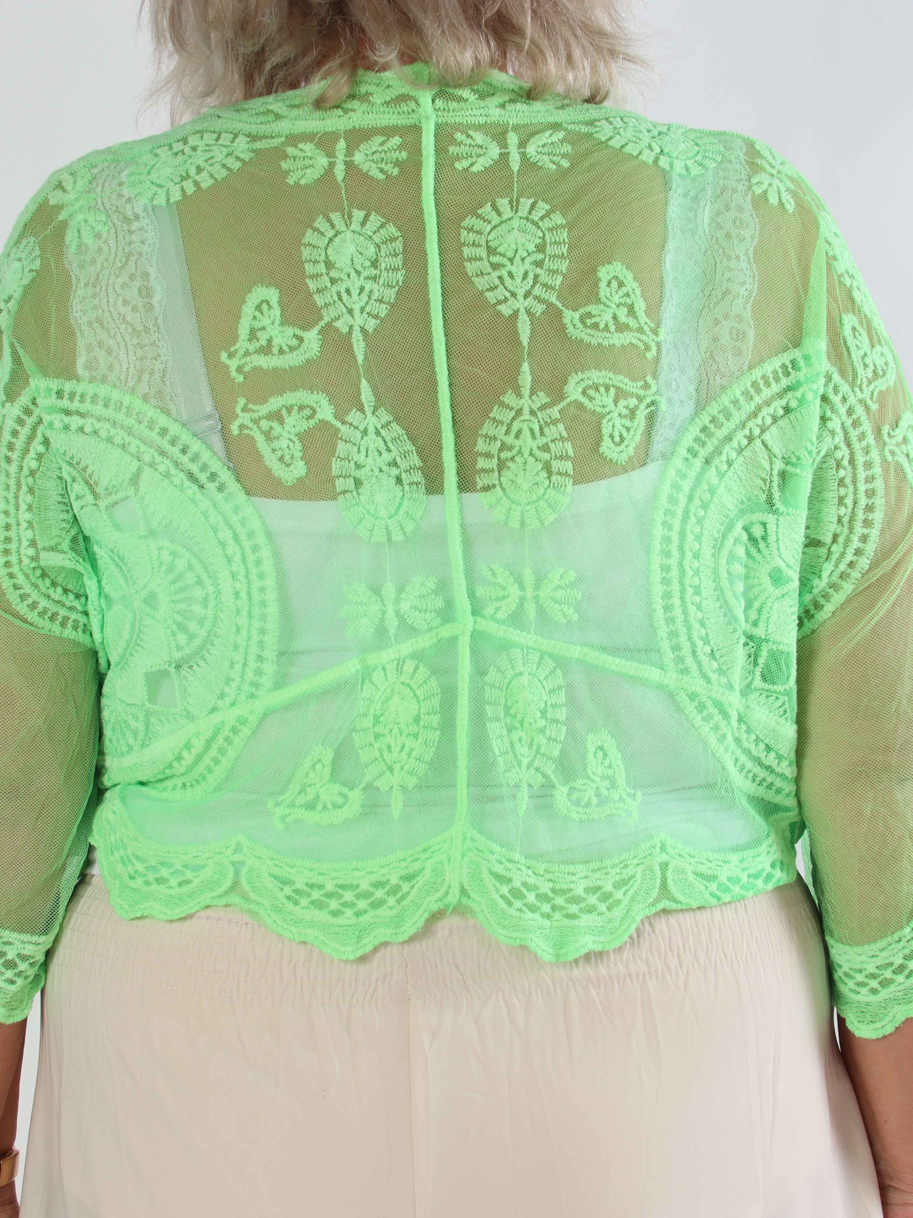 Andromeda - Sød kort plus size blonde cardigan